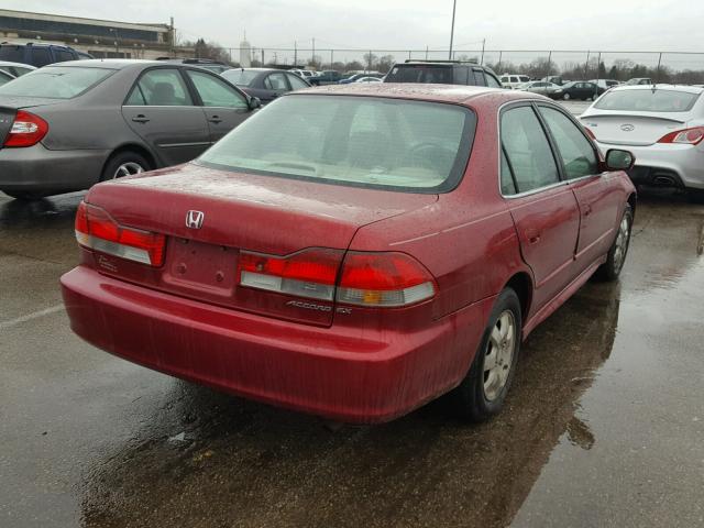 1HGCG66802A121523 - 2002 HONDA ACCORD EX MAROON photo 4