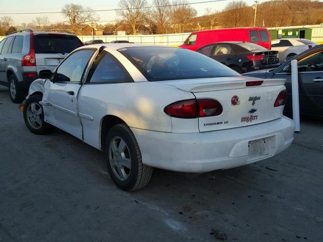 1G1JS124727484112 - 2002 CHEVROLET CAVALIER L WHITE photo 3