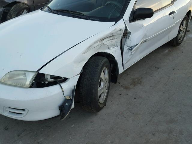 1G1JS124727484112 - 2002 CHEVROLET CAVALIER L WHITE photo 9