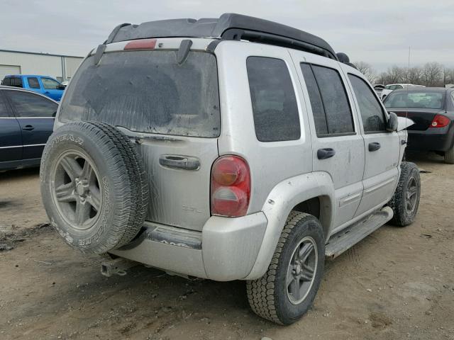 1J4GL38K63W660522 - 2003 JEEP LIBERTY RE SILVER photo 4