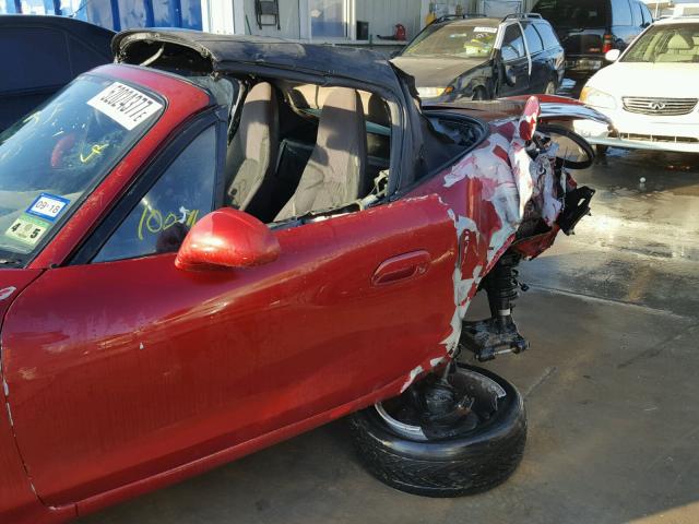 JM1NB353110207647 - 2001 MAZDA MX-5 MIATA RED photo 9