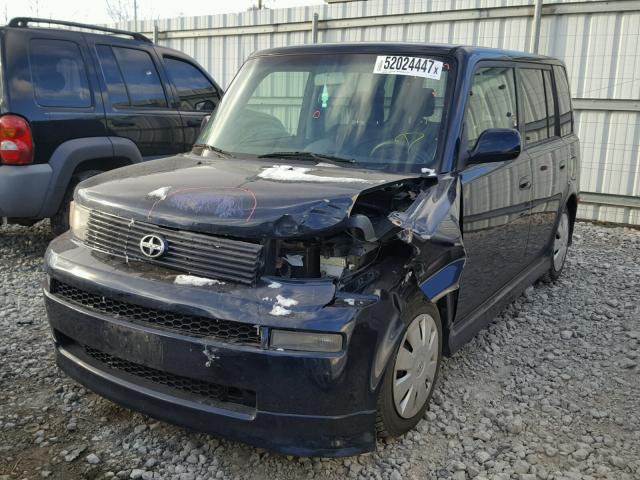 JTLKT324664120716 - 2006 TOYOTA SCION XB BLUE photo 2