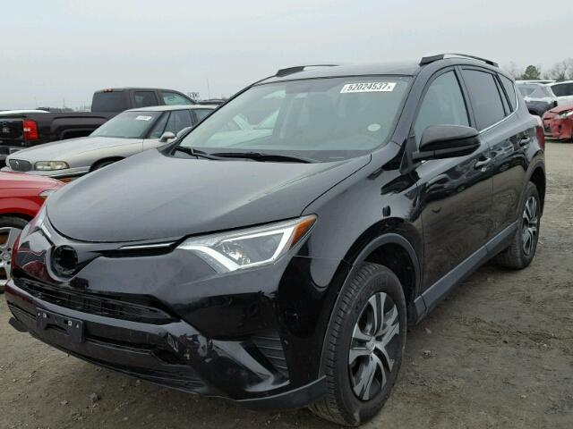 2T3ZFREV1GW245555 - 2016 TOYOTA RAV4 LE BLACK photo 2