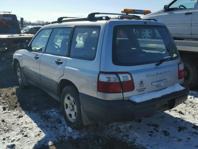 JF1SF63532H738340 - 2002 SUBARU FORESTER L SILVER photo 3