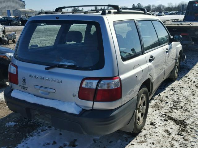 JF1SF63532H738340 - 2002 SUBARU FORESTER L SILVER photo 4