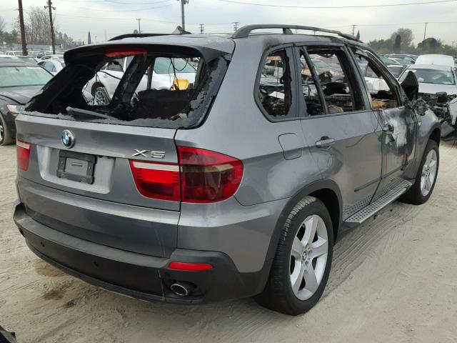 5UXFE43558L020425 - 2008 BMW X5 3.0I GRAY photo 4