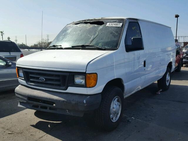 1FTNE24L07DA38614 - 2007 FORD ECONOLINE WHITE photo 2