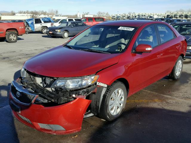 KNAFU4A2XA5067759 - 2010 KIA FORTE EX RED photo 2