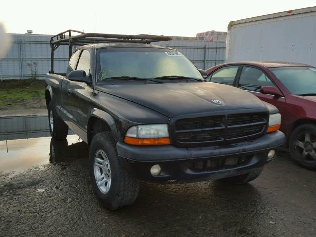 1B7GG32N12S649768 - 2002 DODGE DAKOTA SPO BLACK photo 1