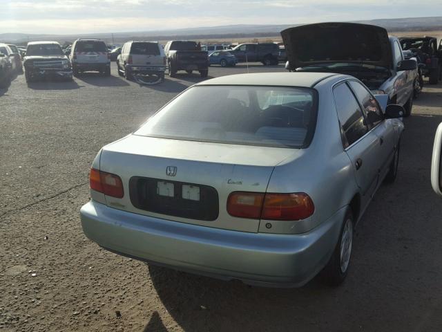 JHMEG8556NS019344 - 1992 HONDA CIVIC LX GREEN photo 4