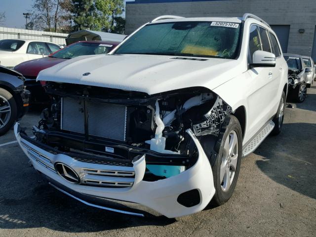 4JGDF6EE6JB024411 - 2018 MERCEDES-BENZ GLS 450 4M WHITE photo 2