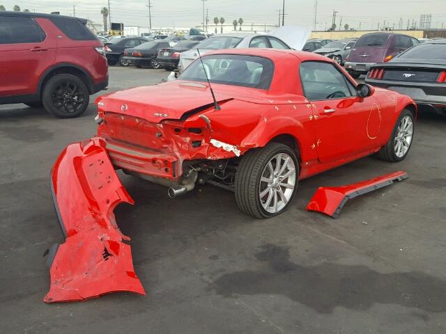 JM1NC26F080156278 - 2008 MAZDA MX-5 MIATA RED photo 4