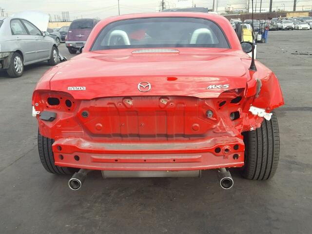 JM1NC26F080156278 - 2008 MAZDA MX-5 MIATA RED photo 9