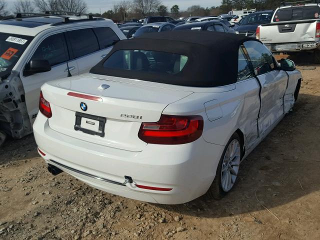 WBA1K9C55GV321875 - 2016 BMW 228 I WHITE photo 4