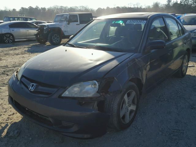 2HGES26884H530325 - 2004 HONDA CIVIC EX 蓝色 照片 2