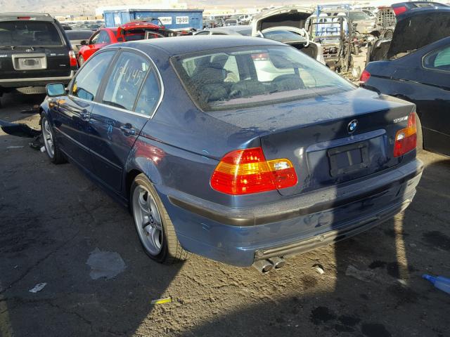 WBAEV53433KM32879 - 2003 BMW 330 I BLUE photo 3