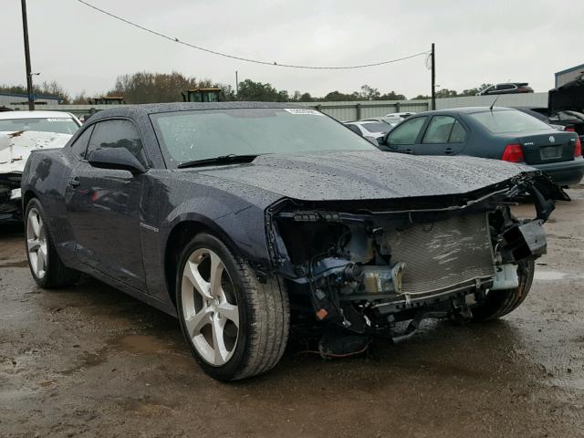 2G1FD1E32F9308141 - 2015 CHEVROLET CAMARO LT BLUE photo 1