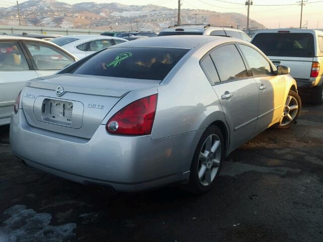 1N4BA41EX4C862840 - 2004 NISSAN MAXIMA SE SILVER photo 4