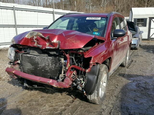 1C4NJDBB0FD248730 - 2015 JEEP COMPASS SP MAROON photo 2