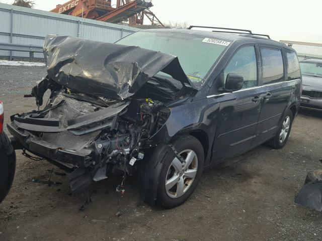 2V4RW3DG5BR670074 - 2011 VOLKSWAGEN ROUTAN SE BLACK photo 2