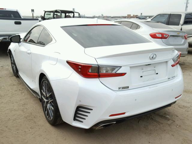 JTHHE5BC2F5000472 - 2015 LEXUS RC 350 WHITE photo 3