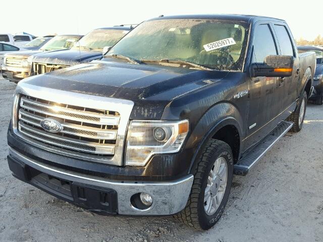 1FTFW1CT4EKE14026 - 2014 FORD F150 SUPER BLACK photo 2