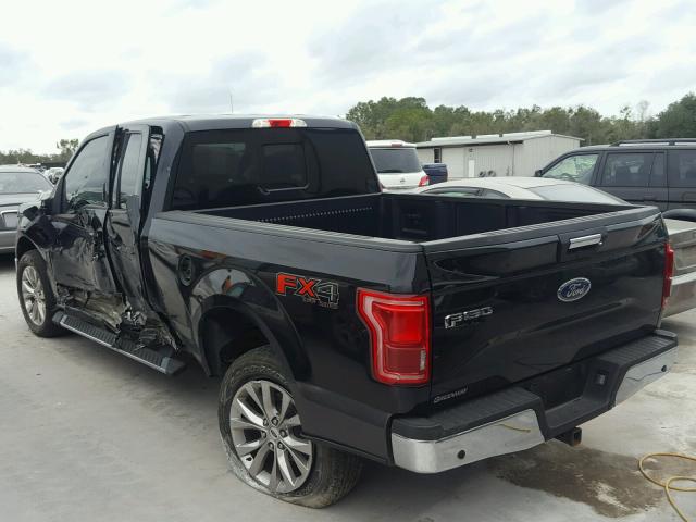 1FTFX1EG4GFD50305 - 2016 FORD F150 SUPER BLACK photo 3