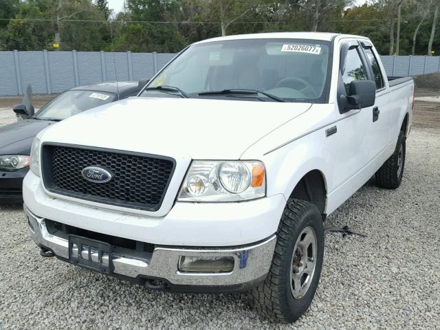 1FTRX14W55NA89677 - 2005 FORD F150 WHITE photo 2