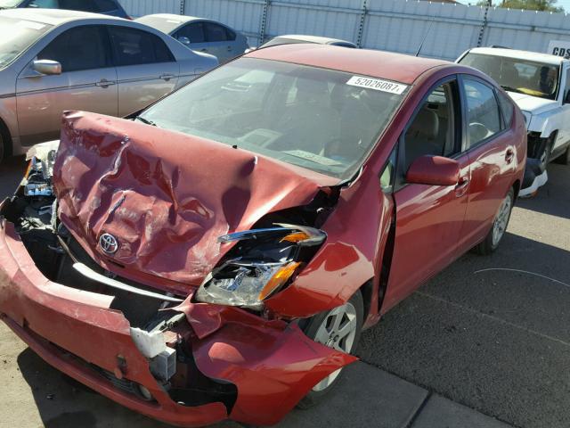 JTDKB20U473275963 - 2007 TOYOTA PRIUS RED photo 2