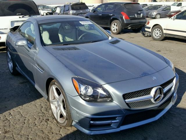 WDDPK5HA6CF040383 - 2012 MERCEDES-BENZ SLK 350 BLUE photo 1