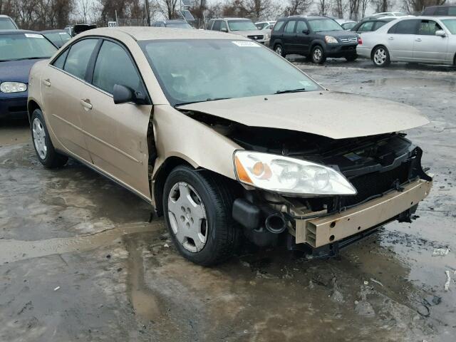 1G2ZF58B074105976 - 2007 PONTIAC G6 VALUE L GOLD photo 1