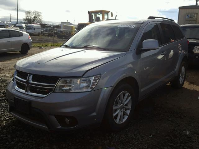 3C4PDDBG0FT561122 - 2015 DODGE JOURNEY SX SILVER photo 2