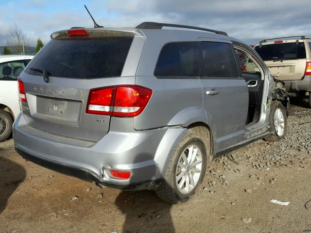 3C4PDDBG0FT561122 - 2015 DODGE JOURNEY SX SILVER photo 4