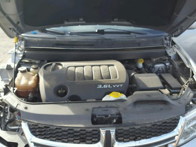 3C4PDDBG0FT561122 - 2015 DODGE JOURNEY SX SILVER photo 7