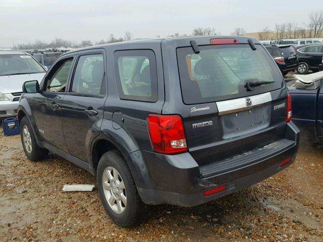 4F2CZ02Z58KM32369 - 2008 MAZDA TRIBUTE I GRAY photo 3