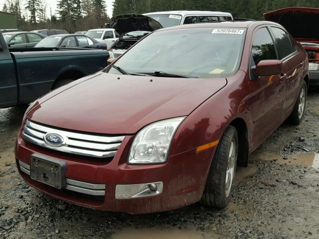 3FAFP08116R243348 - 2006 FORD FUSION SEL RED photo 2