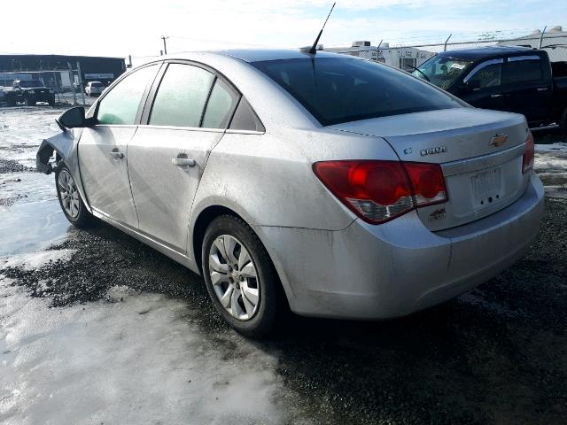 1G1PC5SB1E7354442 - 2014 CHEVROLET CRUZE LT SILVER photo 3