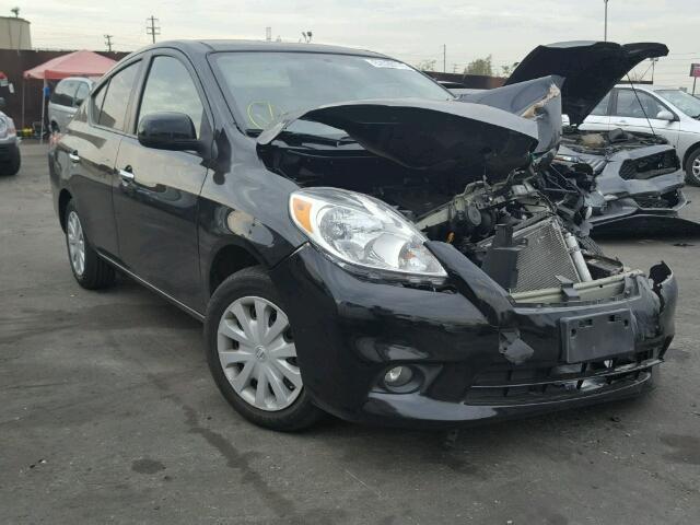 3N1CN7AP2DL831434 - 2013 NISSAN VERSA S BLACK photo 1