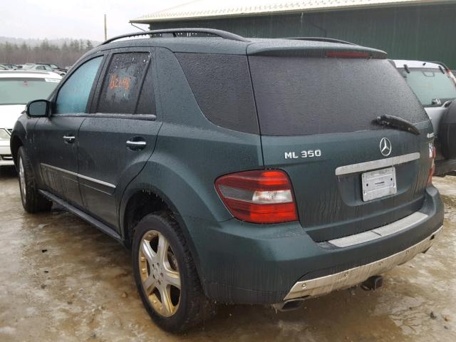 4JGBB86E28A387091 - 2008 MERCEDES-BENZ ML 350 GREEN photo 3