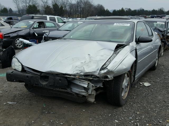 2G1WW12EX29385429 - 2002 CHEVROLET MONTE CARL ვერცხლისფერი ფოტო 2