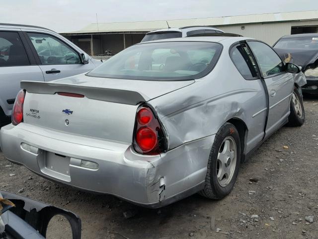 2G1WW12EX29385429 - 2002 CHEVROLET MONTE CARL ვერცხლისფერი ფოტო 4