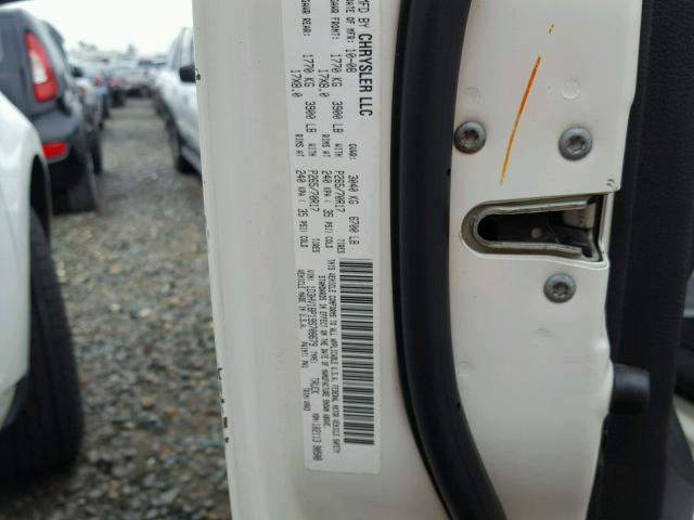 1D3HV18P19S708679 - 2009 DODGE RAM 1500 WHITE photo 10