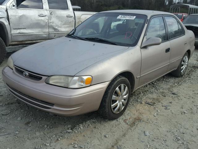 1NXBR12E5YZ311274 - 2000 TOYOTA COROLLA VE BEIGE photo 2