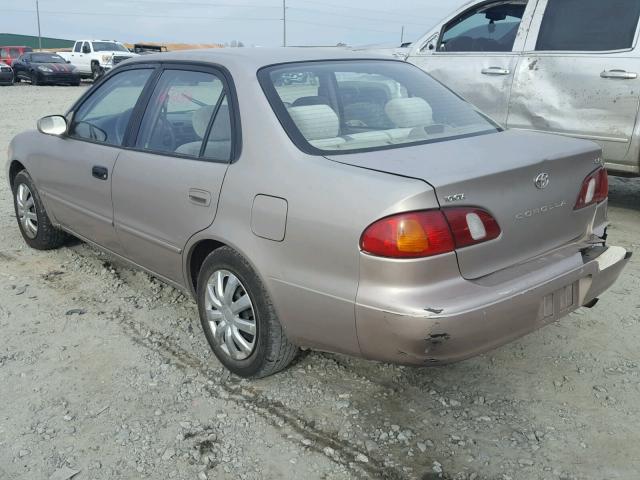 1NXBR12E5YZ311274 - 2000 TOYOTA COROLLA VE BEIGE photo 3