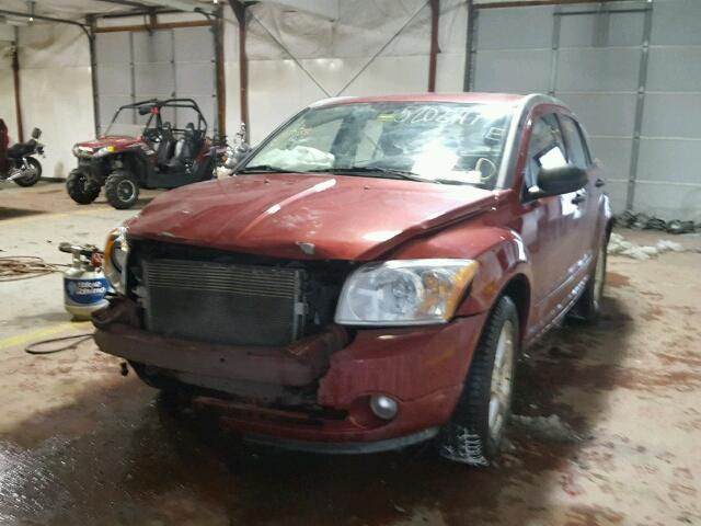 1B3HB48B17D258770 - 2007 DODGE CALIBER SX MAROON photo 2