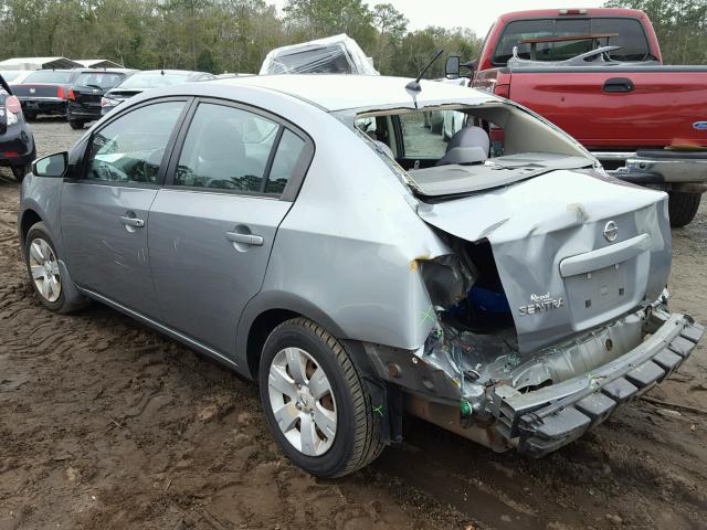 3N1AB61E28L688824 - 2008 NISSAN SENTRA 2.0 GRAY photo 3