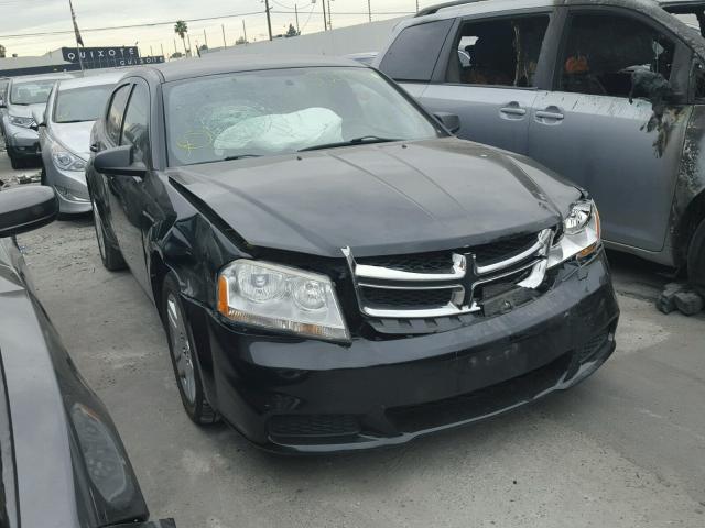 1C3CDZAB1CN118785 - 2012 DODGE AVENGER SE BLACK photo 1