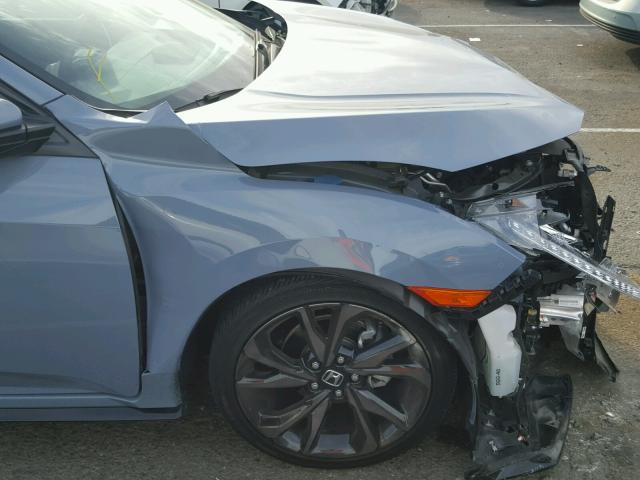 SHHFK7H97HU416221 - 2017 HONDA CIVIC SPOR BLUE photo 9