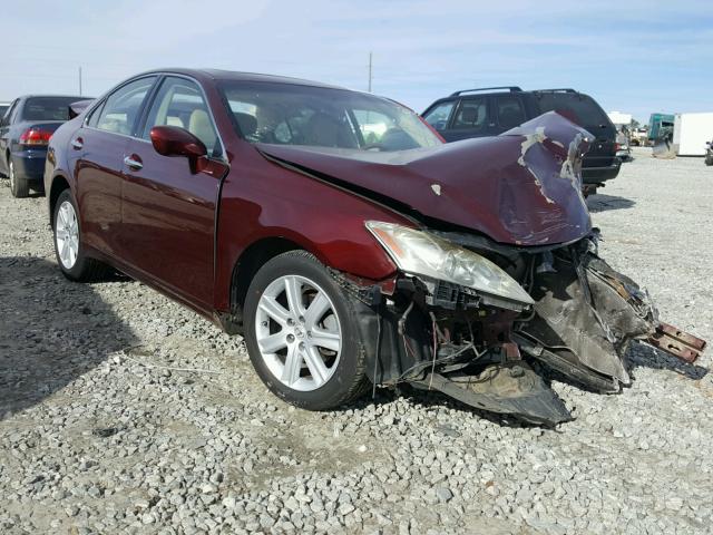 JTHBJ46G782200275 - 2008 LEXUS ES 350 BURGUNDY photo 1