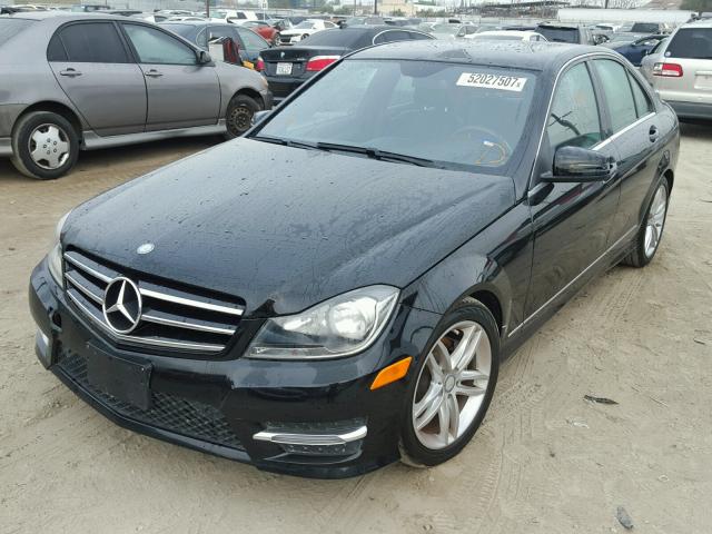 WDDGF4HB3EA936468 - 2014 MERCEDES-BENZ C 250 BLACK photo 2